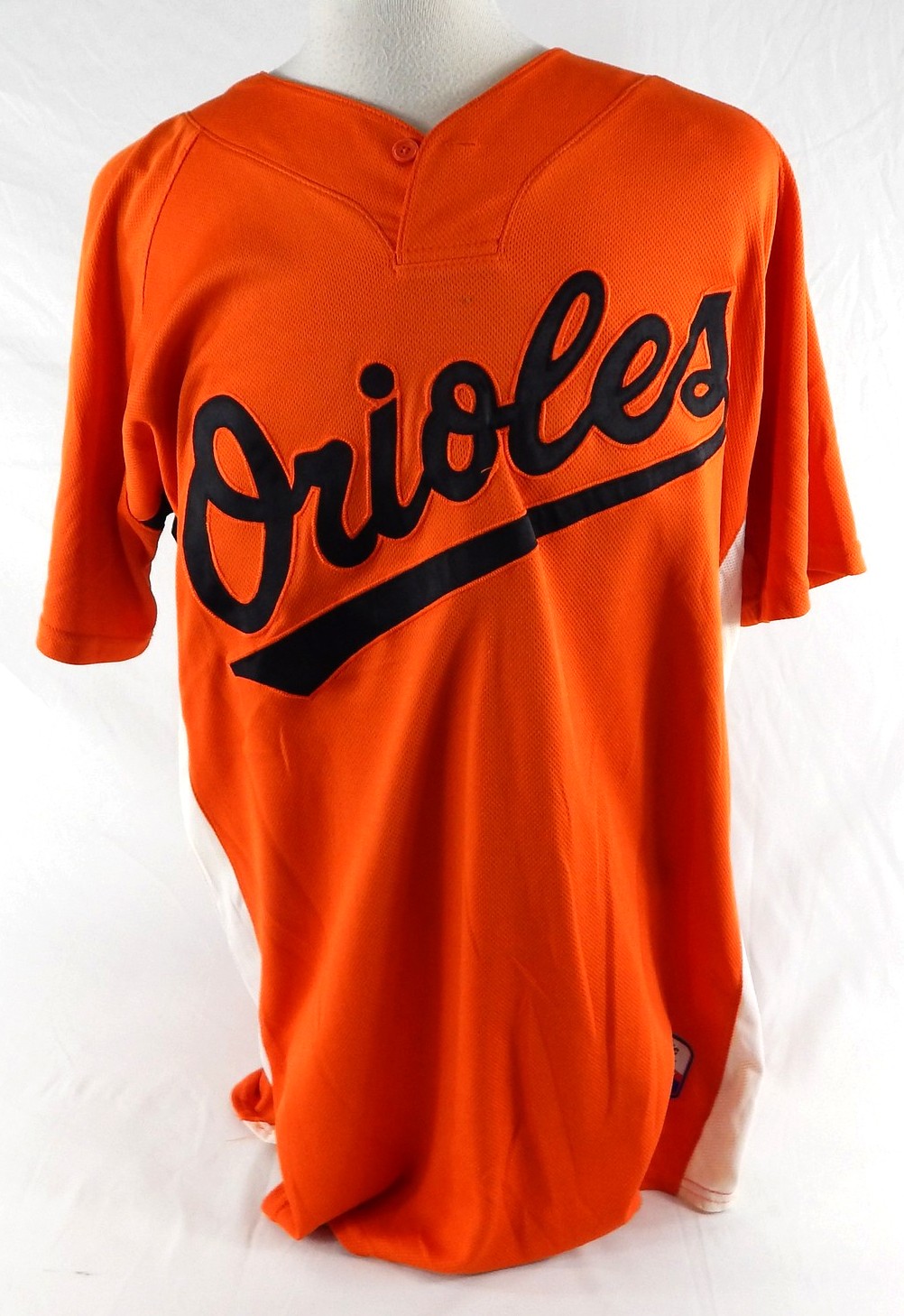 2007-08 Baltimore Orioles Davis #32 Game Used Orange Jersey ST BP 46 462