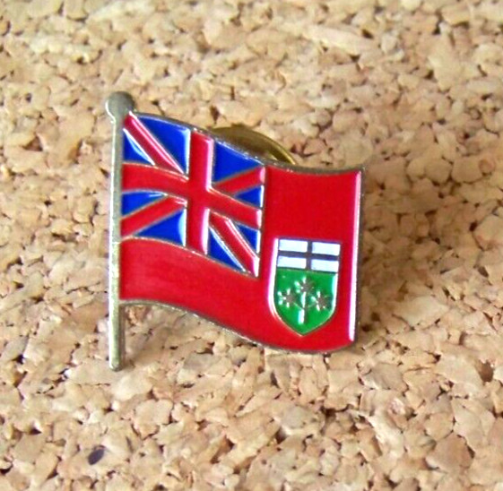 Ontario Canada flag lapel pin c46117
