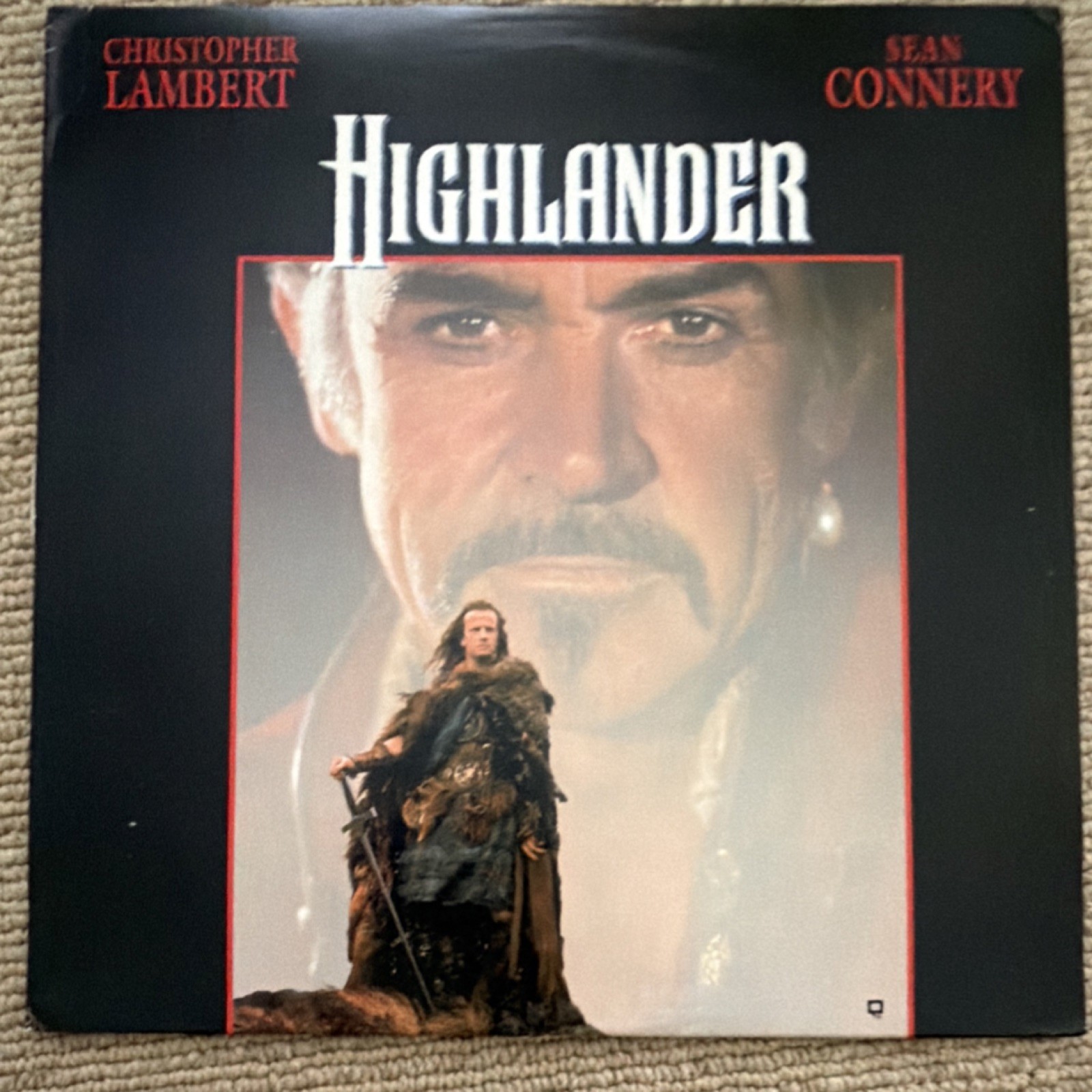 Highlander LaserDisc Sci-Fi Lambert Connery Mulcahy Full Screen 1993 R