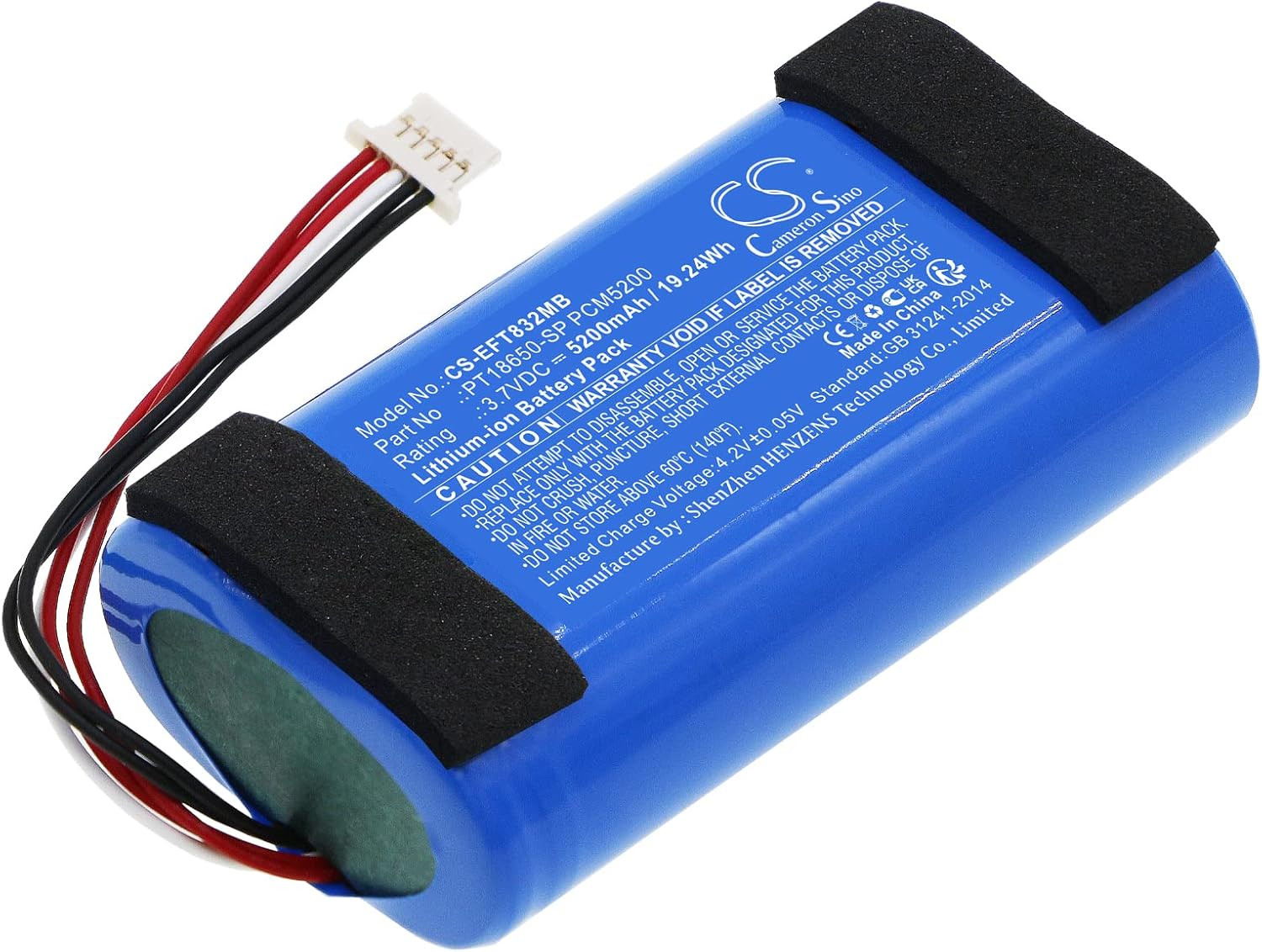 New 5200Mah Replacement Battery for Spaceview Pro Baby Cam