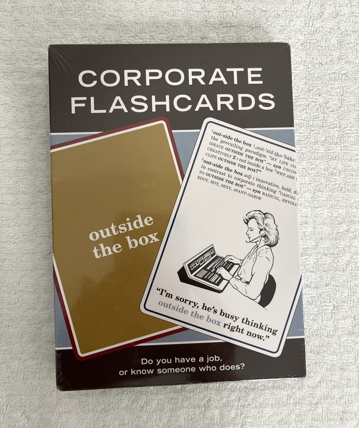 Corporate Flashcards 60 Cards of Corporate Jargon 2006 Humor Gift NEW & SEALED