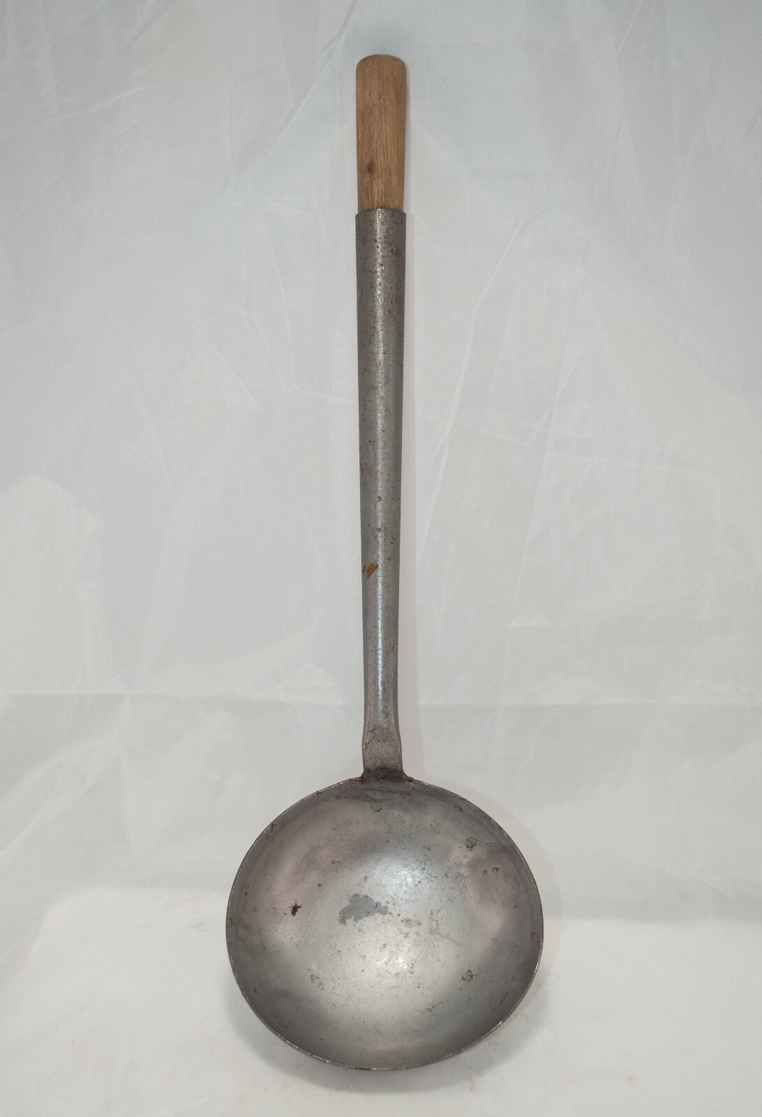 Vintage Metal Ladle Antique 15" with Wood Handle