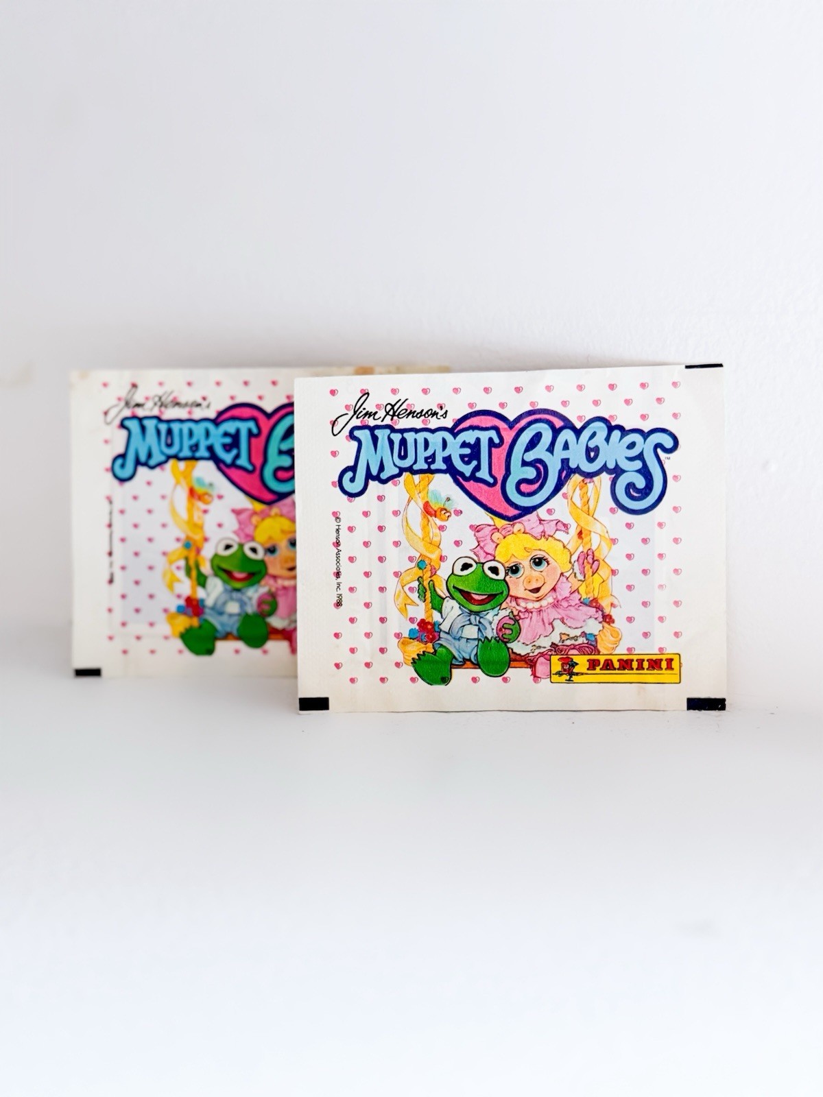 Vintage 1988 Jim Henson's MUPPET BABIES PANINI Sticker Packs UNOPENED
