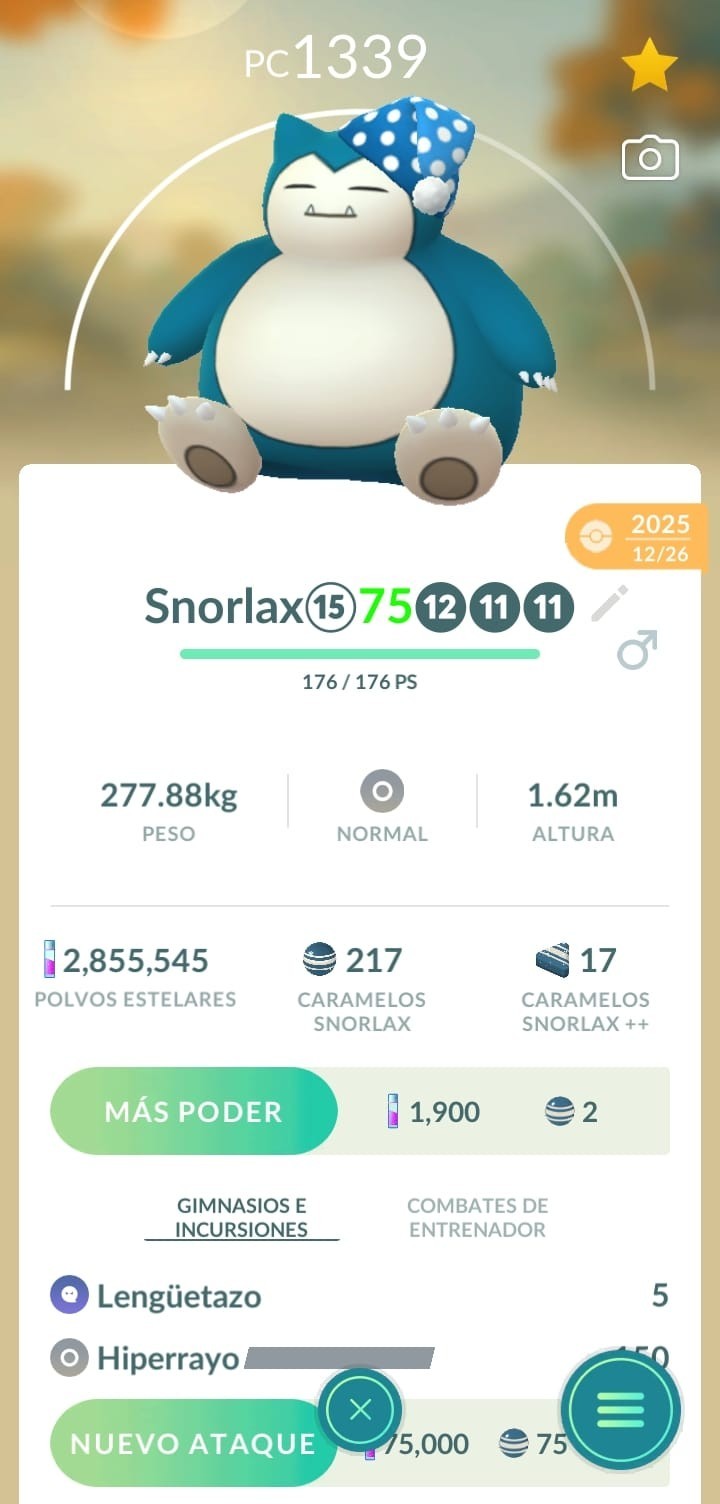 Pokémon GO Snorlax with Party Hat Digital Collectible - ID 2025 12/26