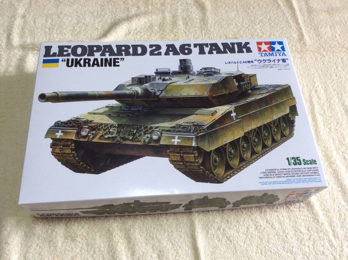 [Prompt Decision] Leopard 2 A6 Tank Ukrainian Army 1/35 Tamiya [Unassembled]