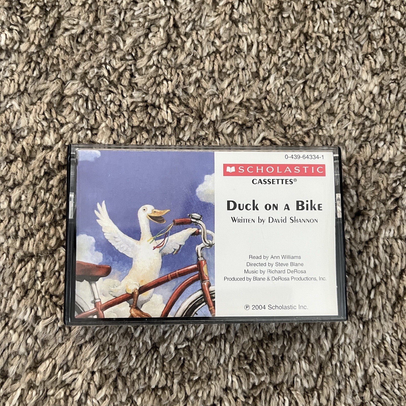 Duck on a Bike Scholastic Audio Book Cassette Tape David Shannon