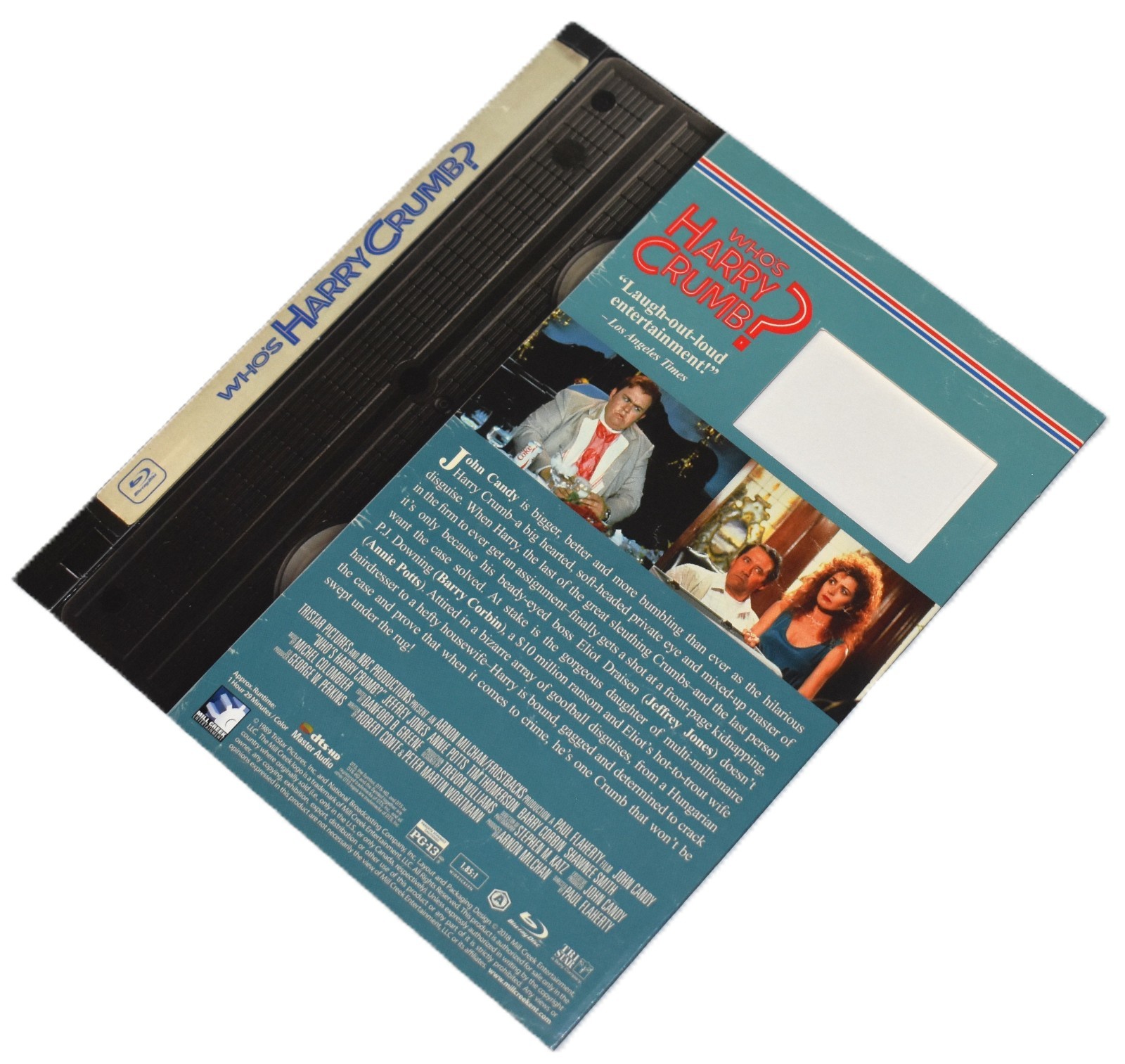 Retro vhs BD SLIPCOVER ONLY -Fits: Who's Harry Crumb? US Blu-ray -SLIPCOVER ONLY