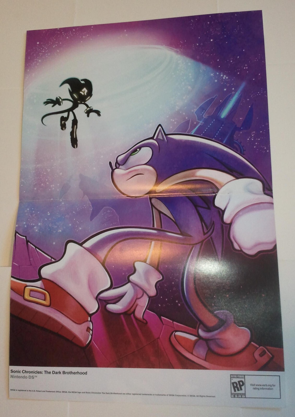 Sonic Chronicles The Dark Brotherhood Poster # 2 Nintendo DS Hedgehog Movie