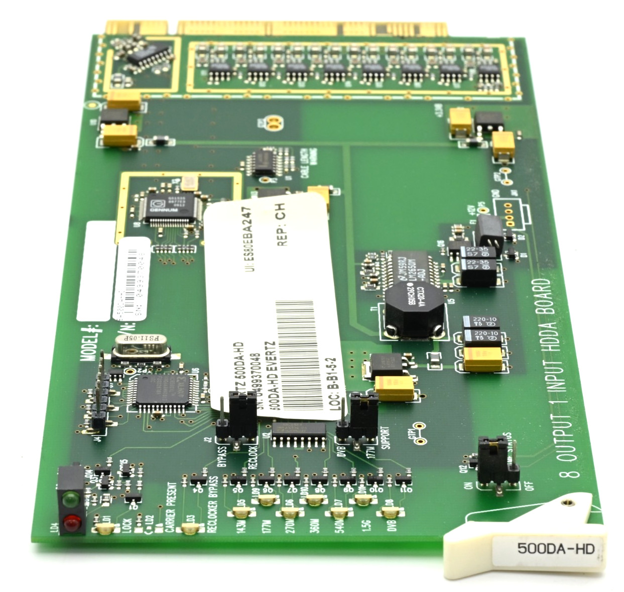 Evertz 500DA-HD HD/SD-SDI Reclocking & Non Dist. Amplifier (1x8)