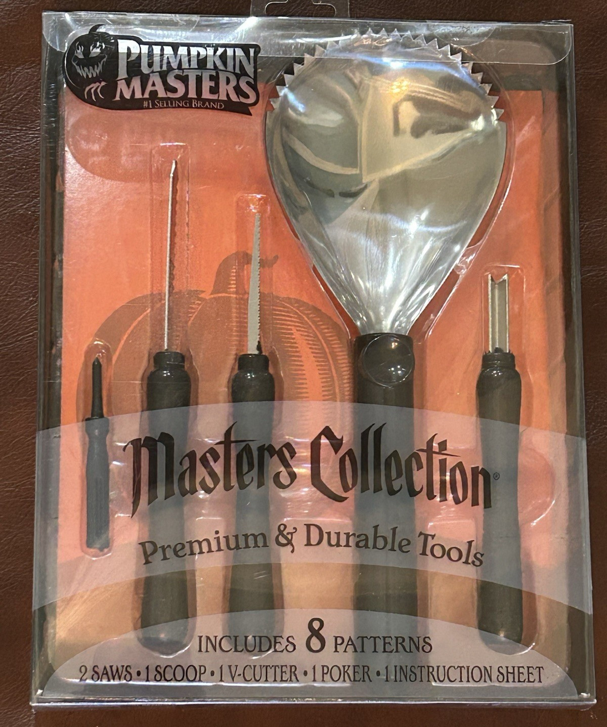 NEW Pumpkin Masters 8 pattern 5 tools Masters Collection carving kit Halloween