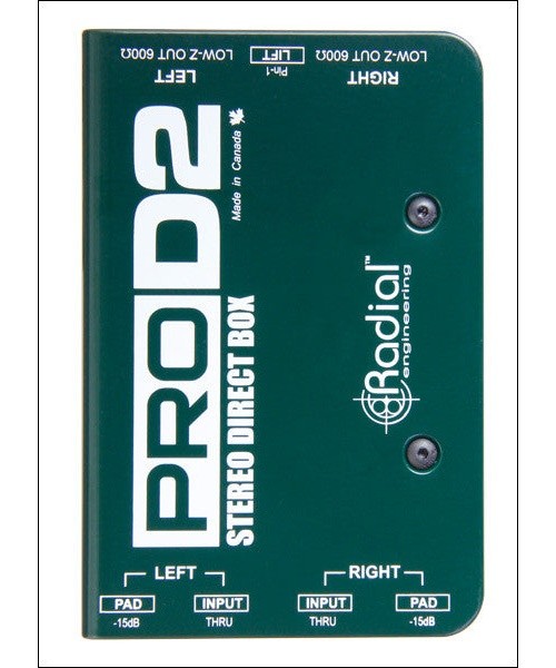 Radial ProD2 2-channel Passive Instrument Direct Box