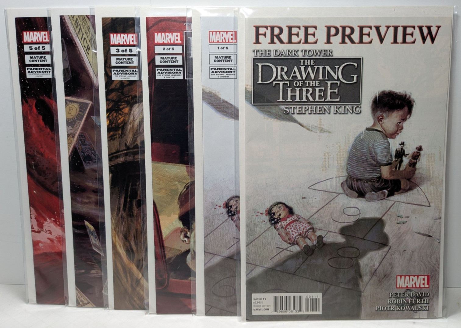 Dark Tower The Drawing Of The Three The Prisoner 1-5 Ful Set Stephen King Marvel