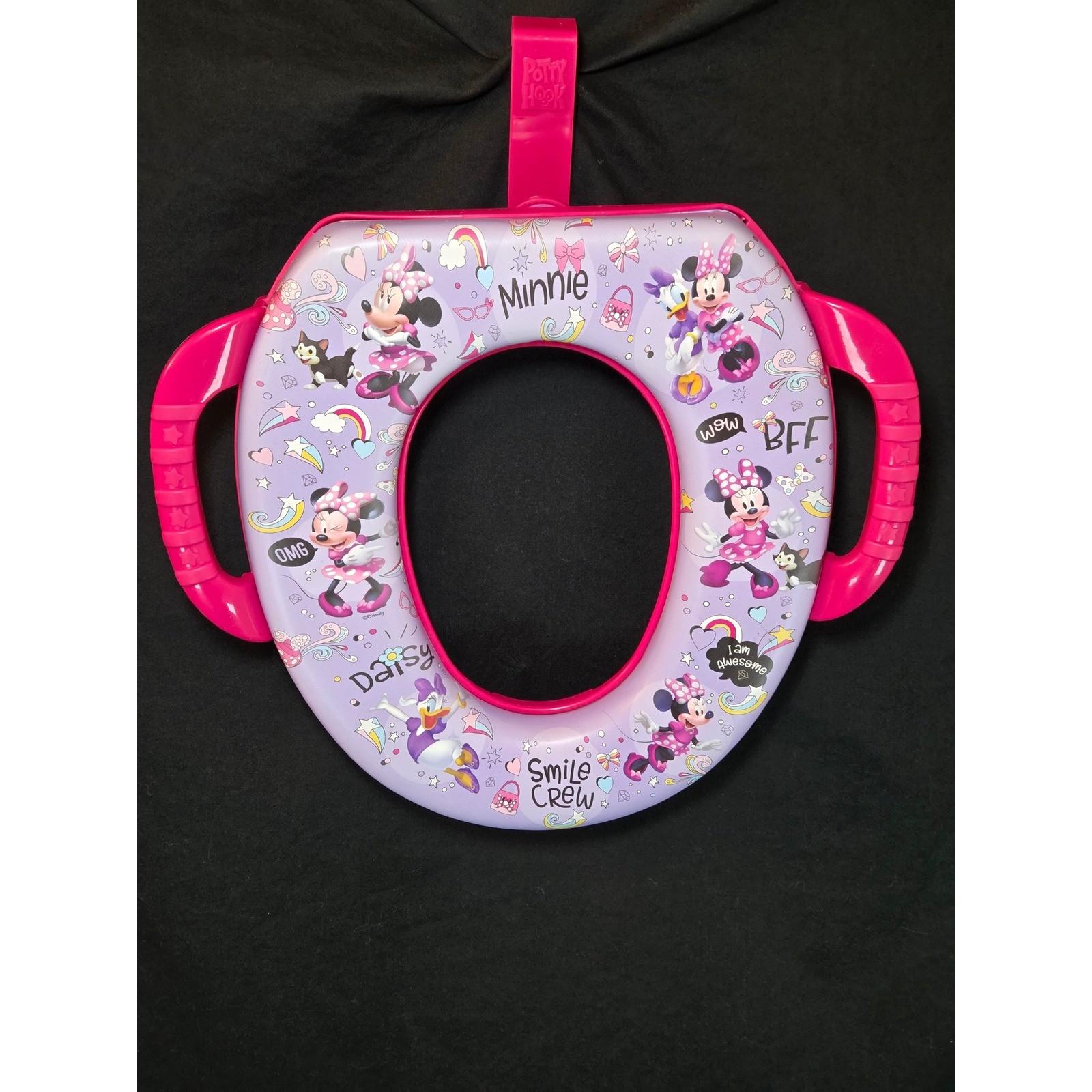 Disney Minnie Mouse Potty Training Seat with Potty Hook Ginsey NEW!