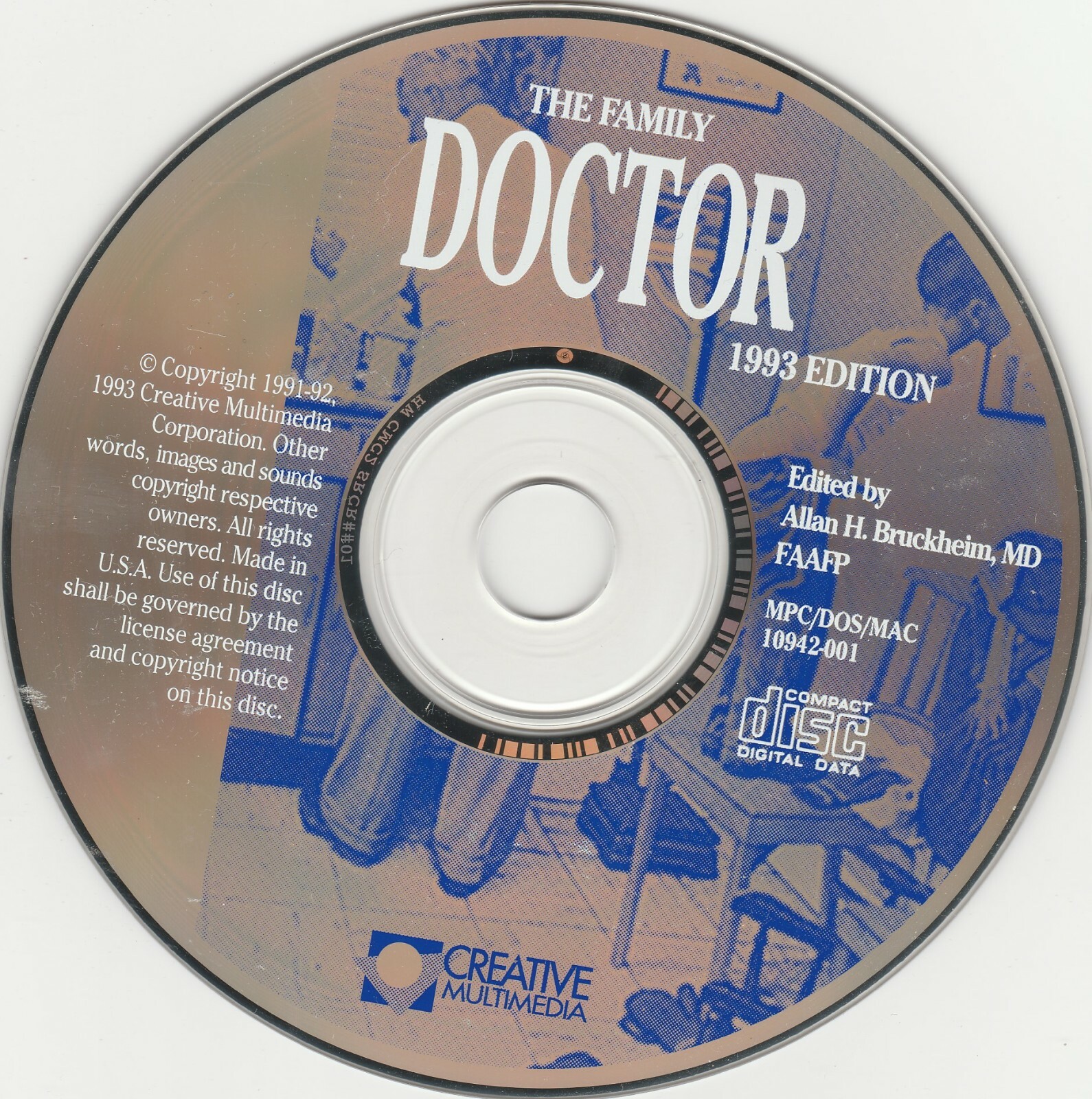 The Family Doctor 1993 Edition by Creative Multimedia ~ 1993 ~ CD-ROM