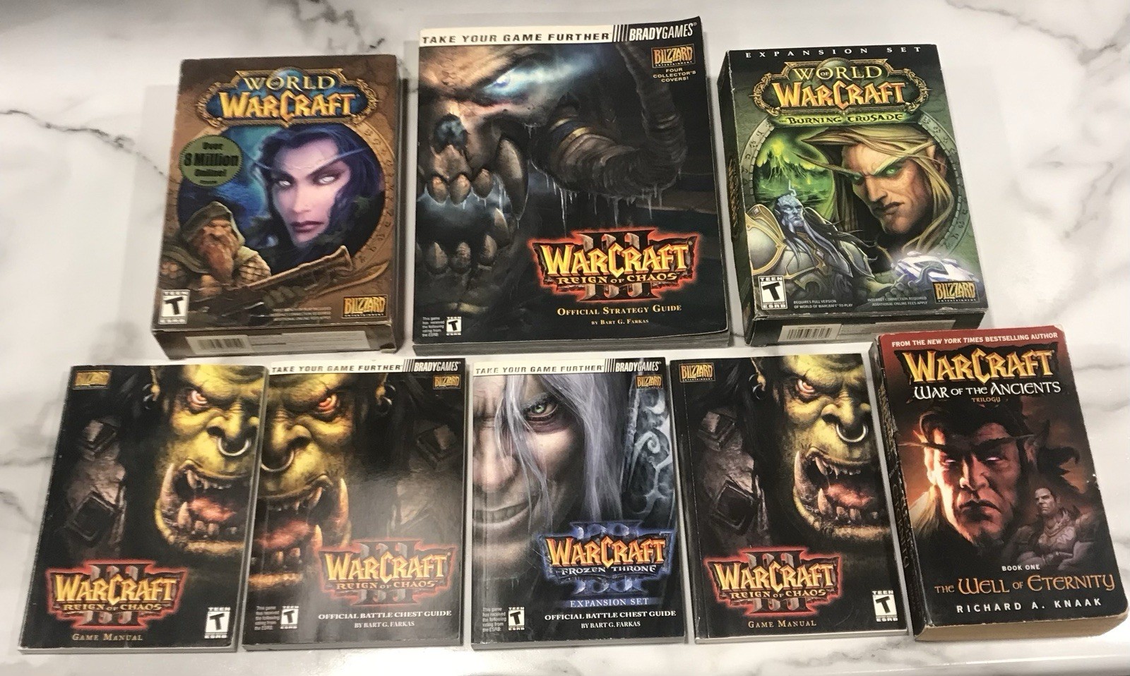 Warcraft Video Game BULK Lot Game Manuals Strategy Guides & More + FREE SHIPPING
