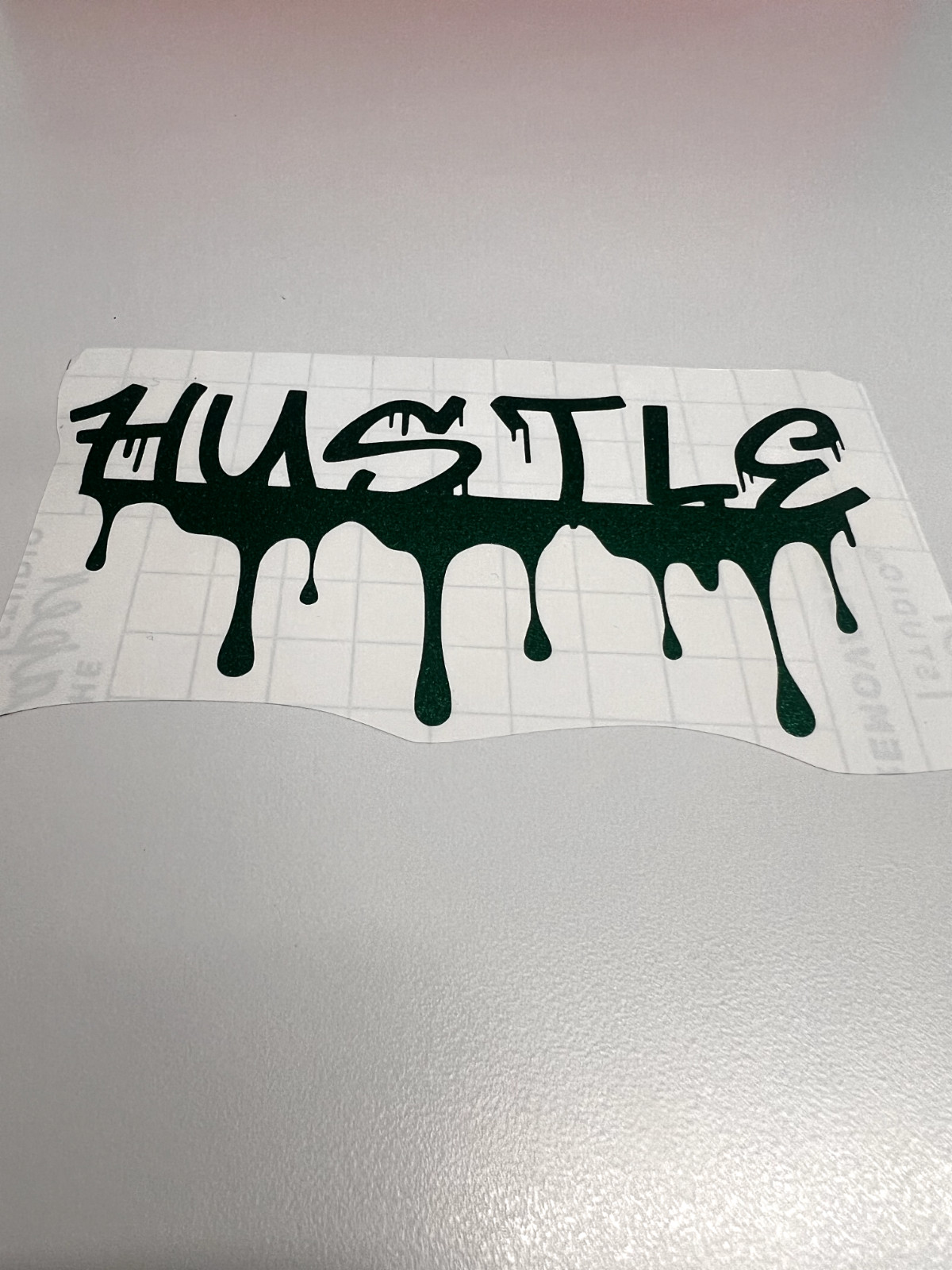 Vinyl Decal Sticker Waterproof Car Window Laptop Wall Graphic hustle black