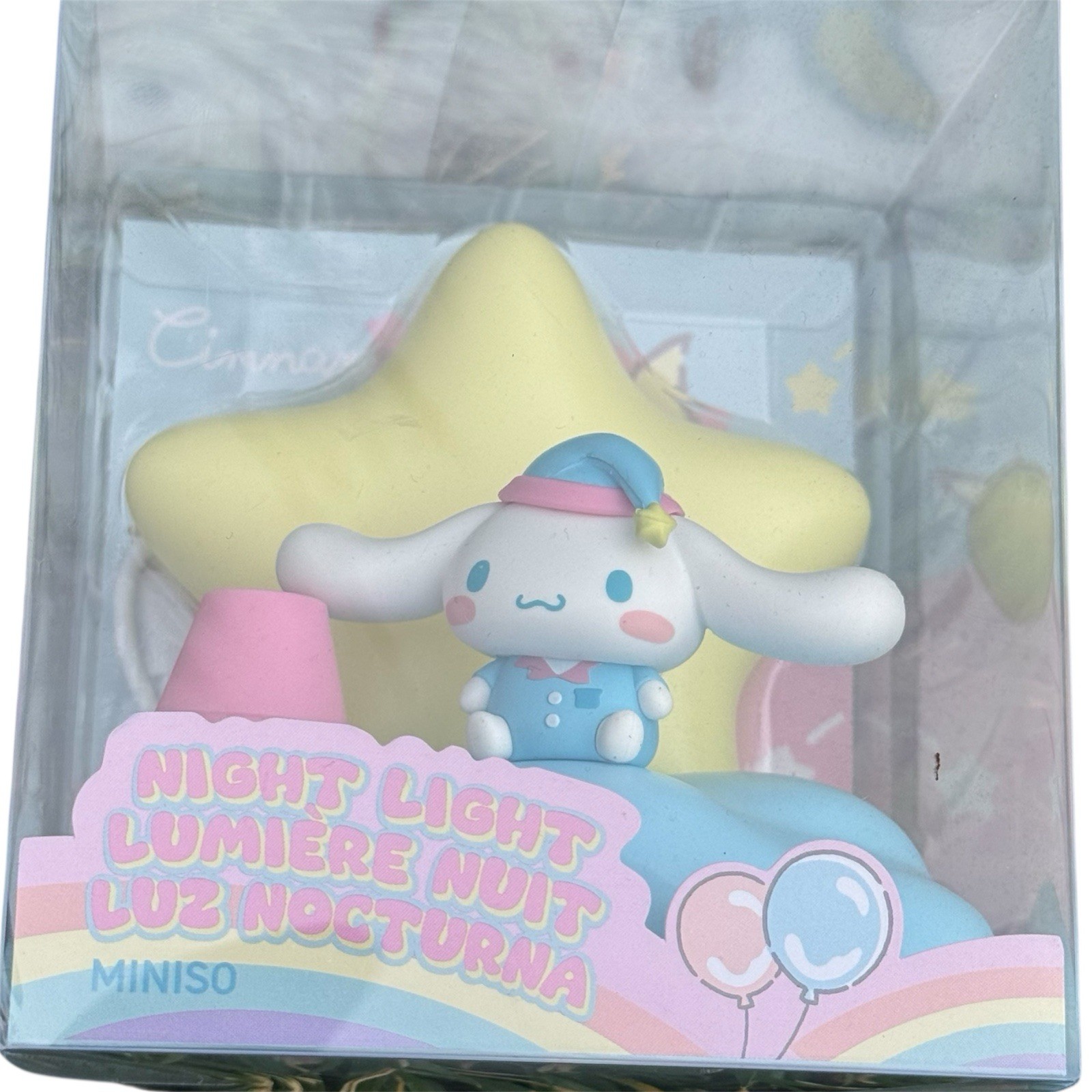 Sanrio Kawaii Cinnamoroll Star Sleepy Pastel Mini Night Light Cute Room Lamp
