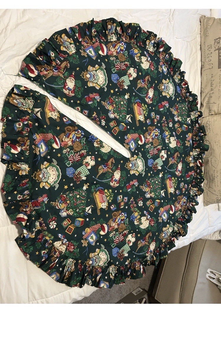 Shines Brute Vintage Tree Skirt Christmas Tree Skirt