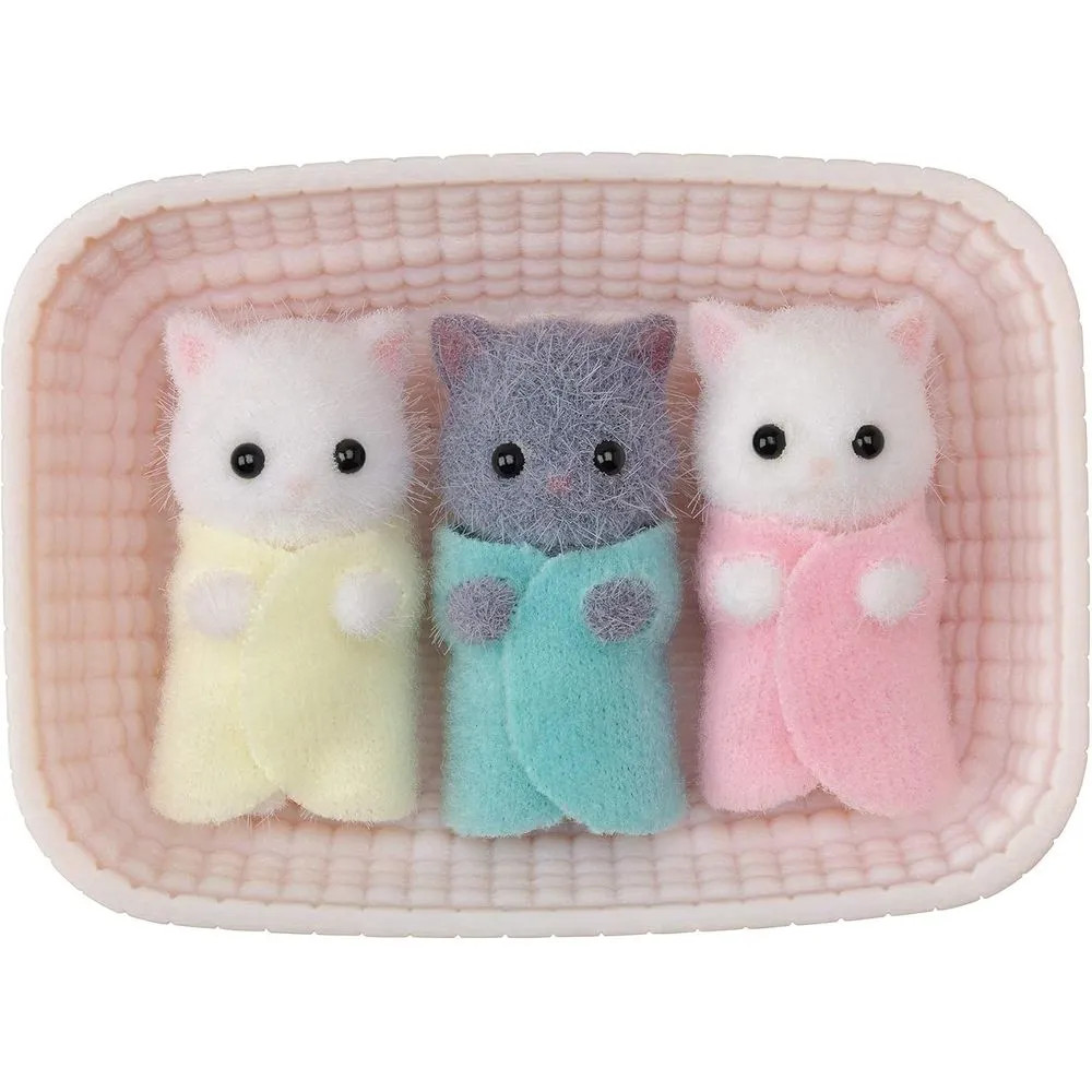 Epoch Sylvanian Families Dolls, Persian Cat Triplets, Ni-109, Ages 3 and U 【NEW】