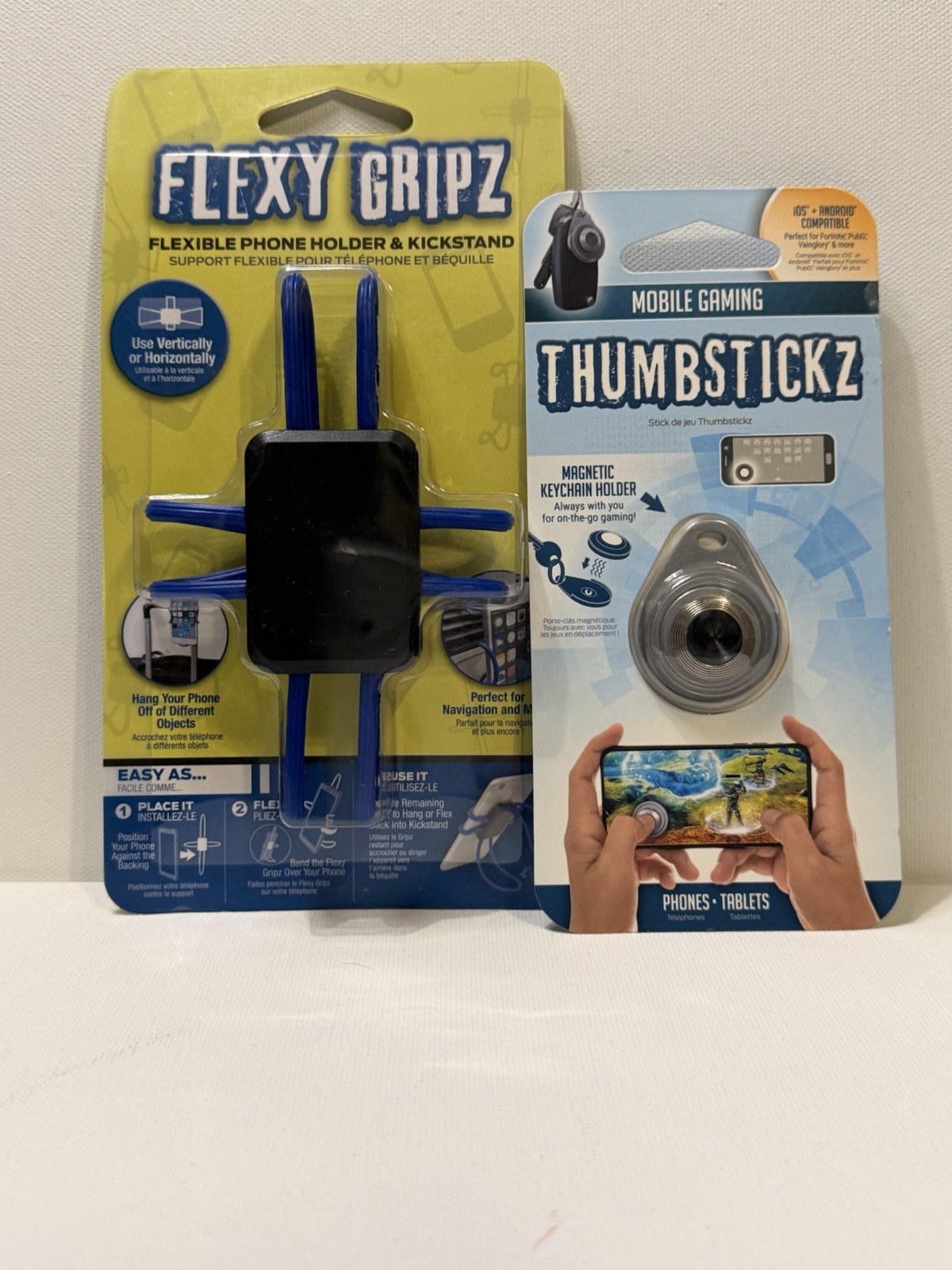 Mobile Gaming THUMBSTICKZ & Flexy Gripz Phone Holder