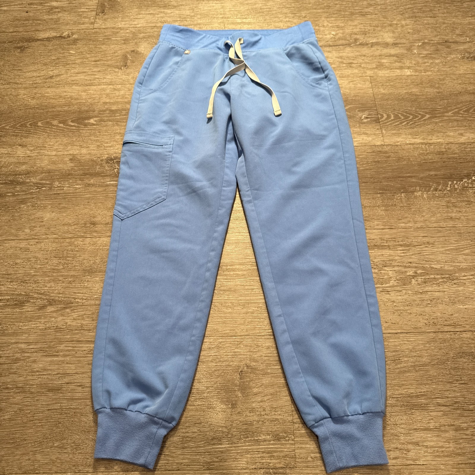 Figs Pants Womens XS Blue Zamora Scrub Drawstring Stretch Jogger 26x26 Medical