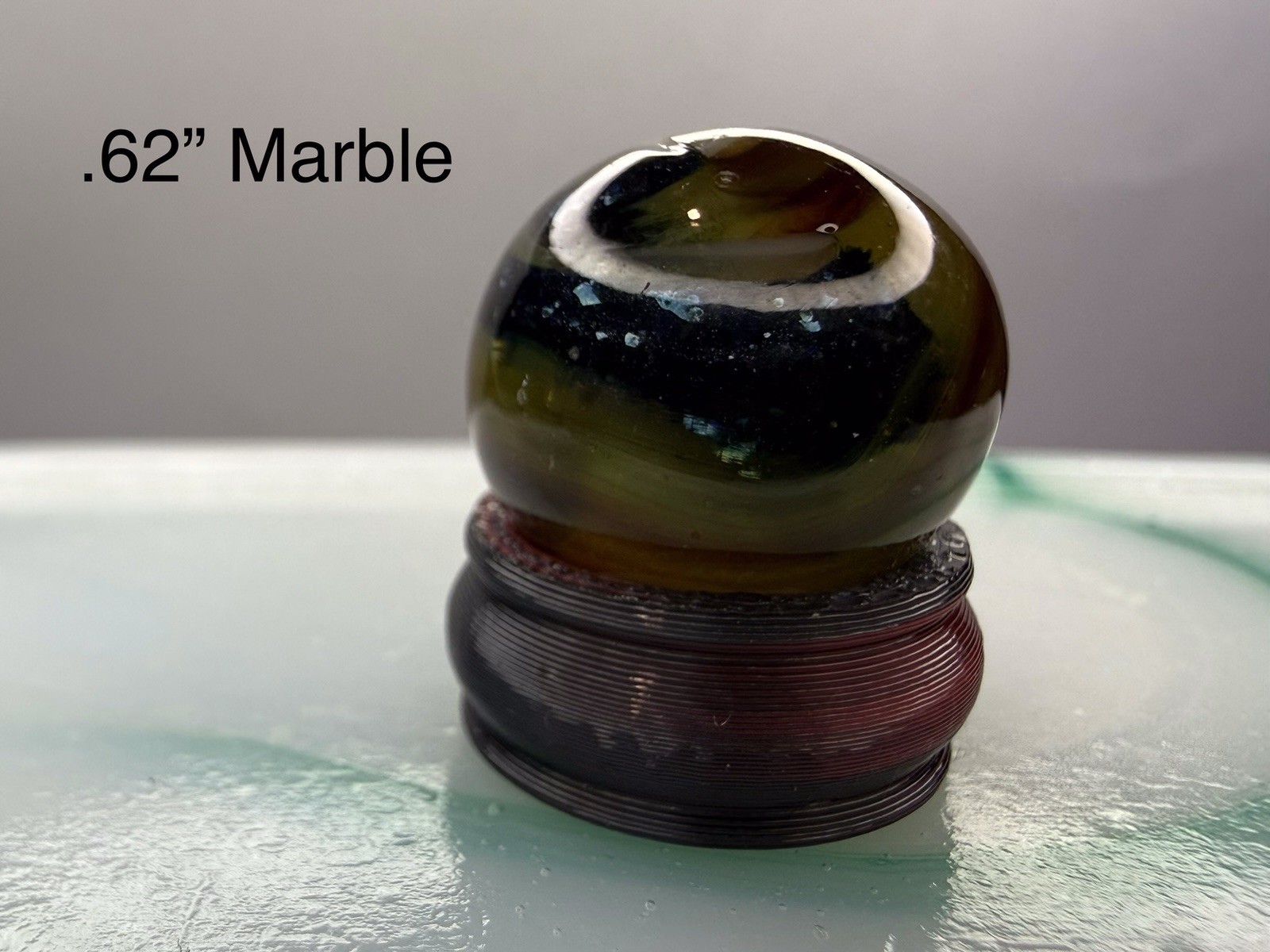 Glass Marble With Display lot #8501 See Photos Description