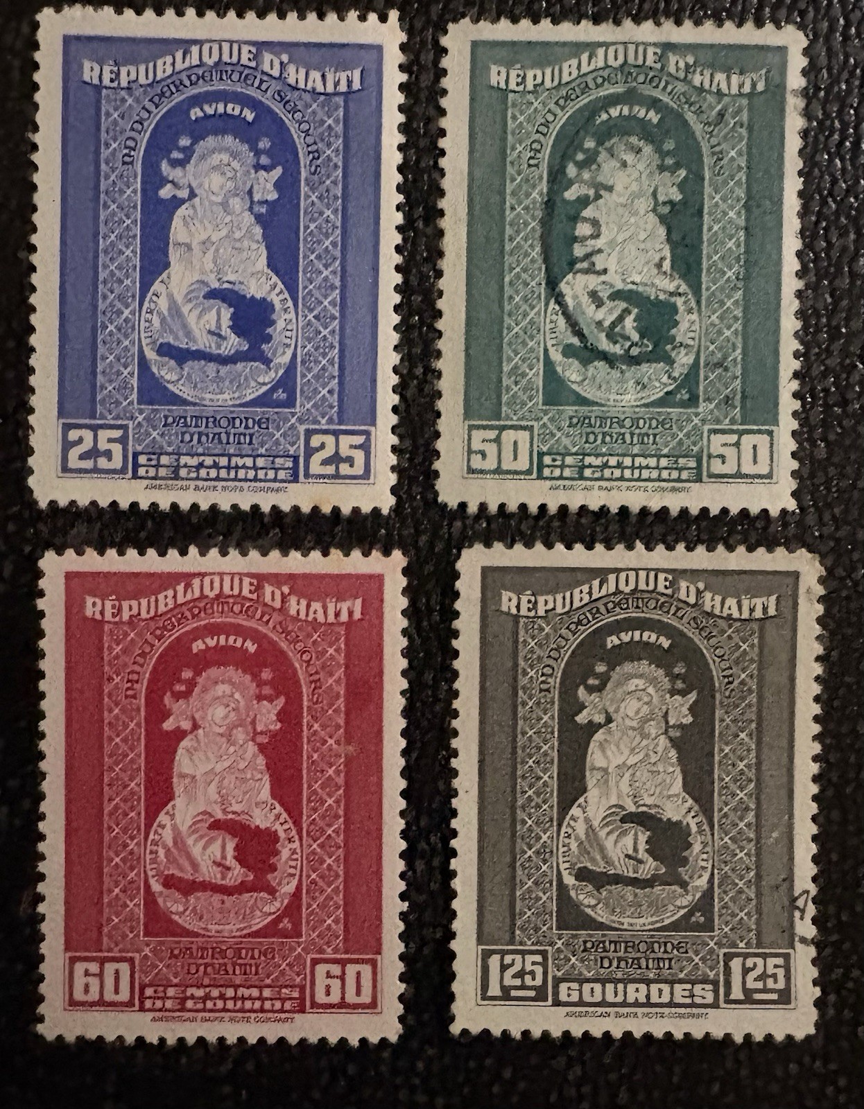 HAITI: 1942. Set of 4, Airmail mint/used. SC# C-15-C18 Lot 13-03021