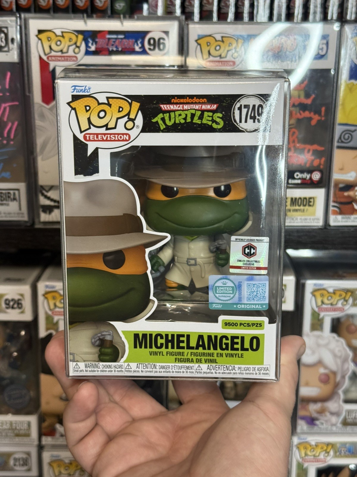 Funko Pop! TMNT Michaelangelo 1749 Chalice Ex LE 9500 pcs w/Protector