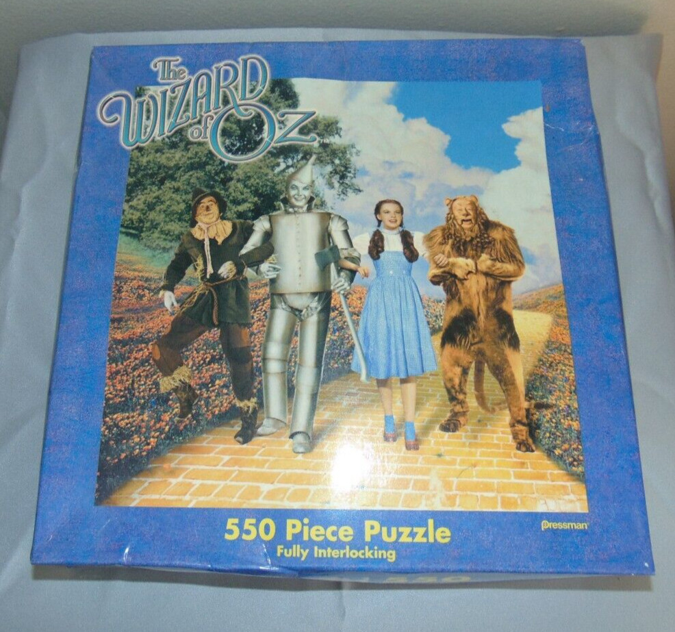 Pressman Wizard of Oz Jigsaw Puzzle 550 Pieces Vintage