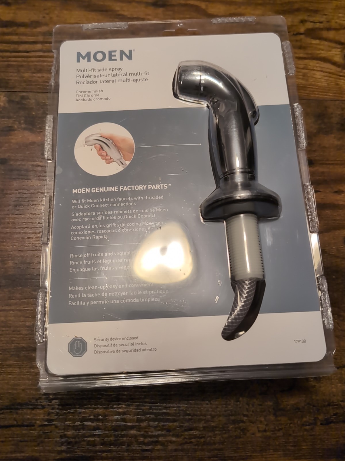 MOEN Universal Kitchen Faucet Side Spray in Chrome 179108 Sink New 