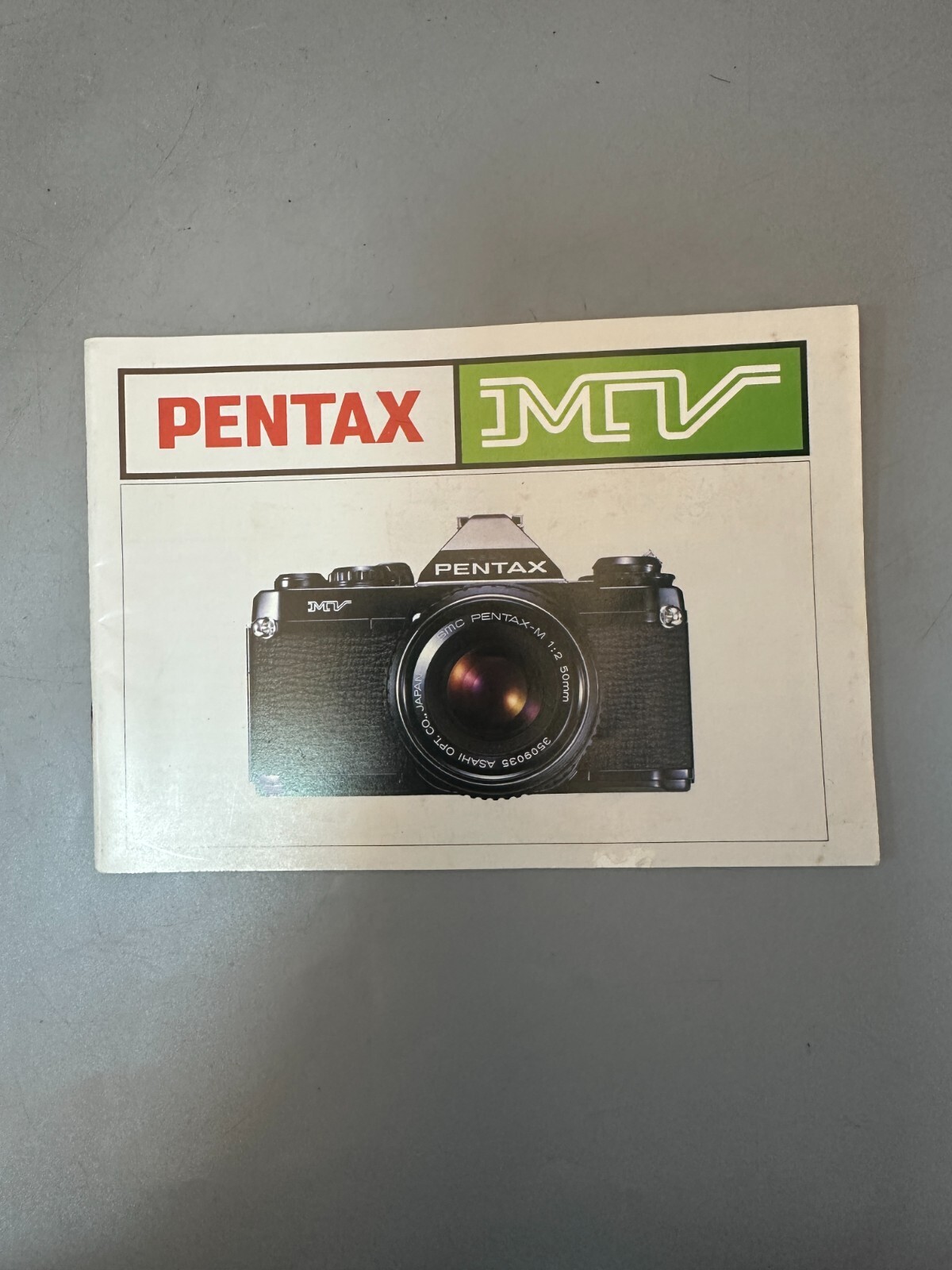 Original Instructions Manual for Pentax MV (ENGLISH)