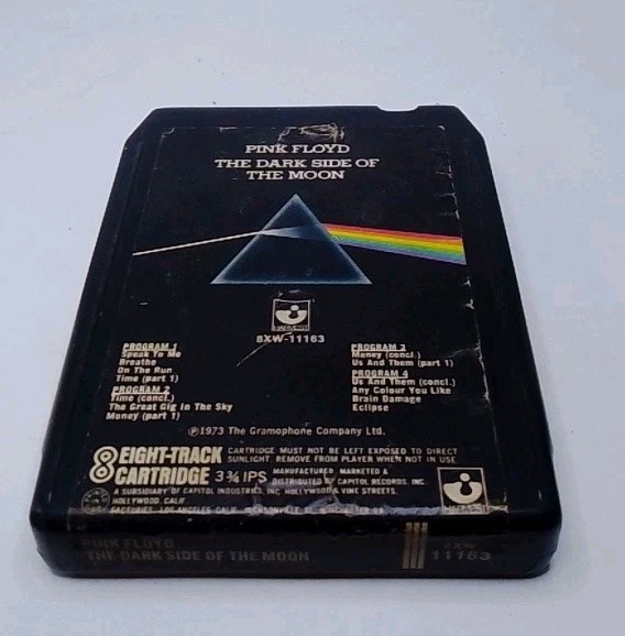 Pink Floyd Dark Side Of The Moon 8 Track Music 8XW-11163 1973 Harvest
