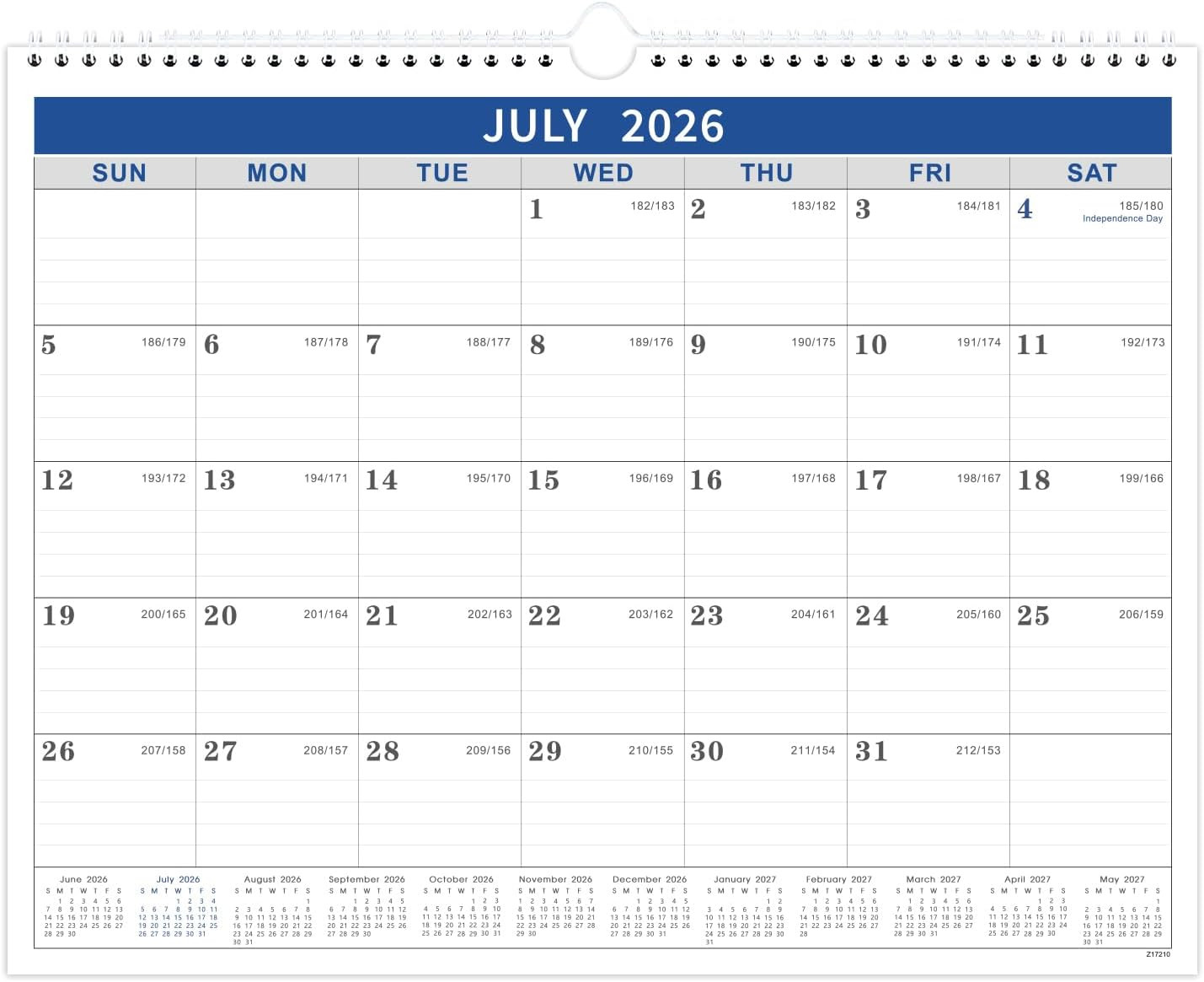 2026-2027 Calendar - 2026-2027 Wall Calendar from Jul. 2026 - Jun. 2027, Wall Ca
