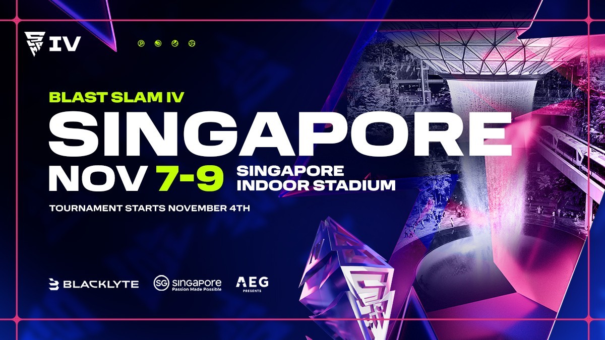 Blast Slam IV Singapore 2x three day Tickets Dota 2