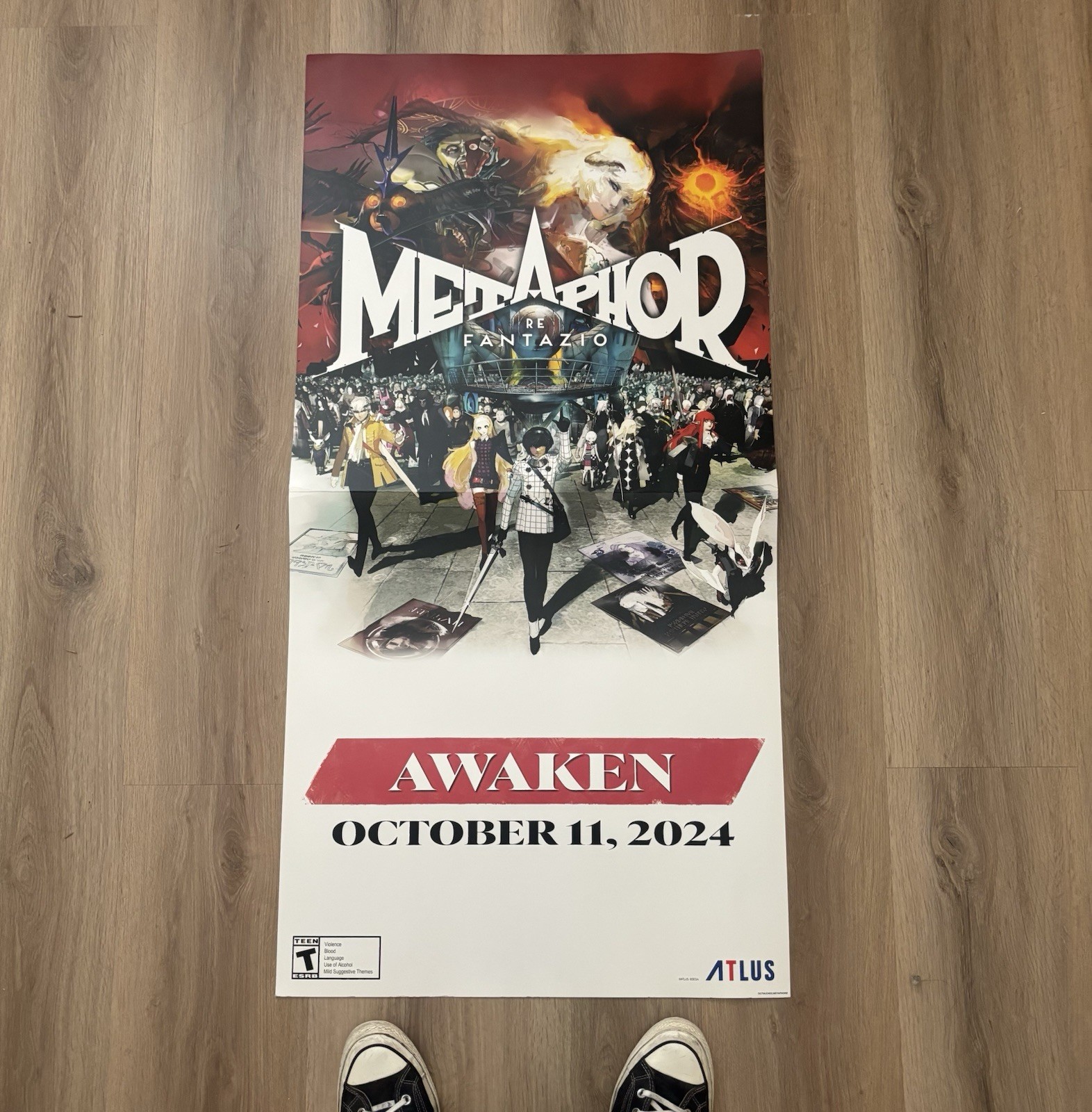 Metaphor: ReFantazio Gamestop Promo Poster RARE