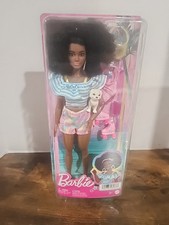 NEW Mattel Barbie Doll with Roller Skates Fashion Accessories and Pet Puppy