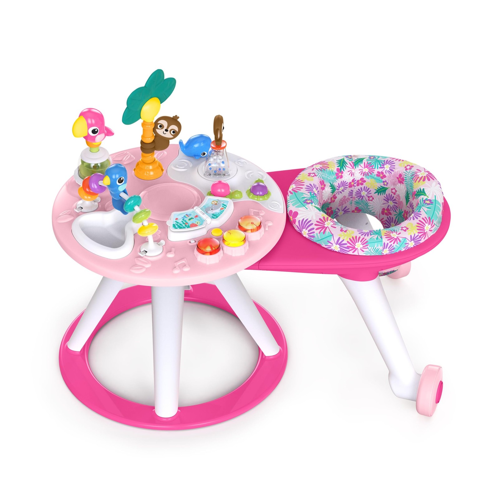 Baby Walker 2-in-1 Activity Center and Table Tropic Coral Bright Starts Around