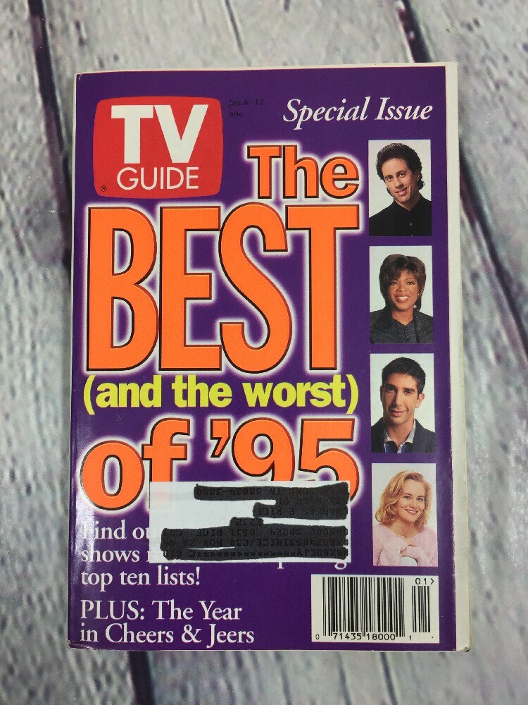 Vtg 1996 January 6-12 TV Guide - Special Issue The Best and Worst of 95 on Cover