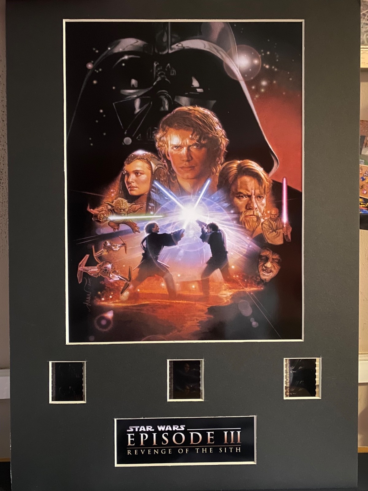 A3 Star Wars revenge of the sith film cell display