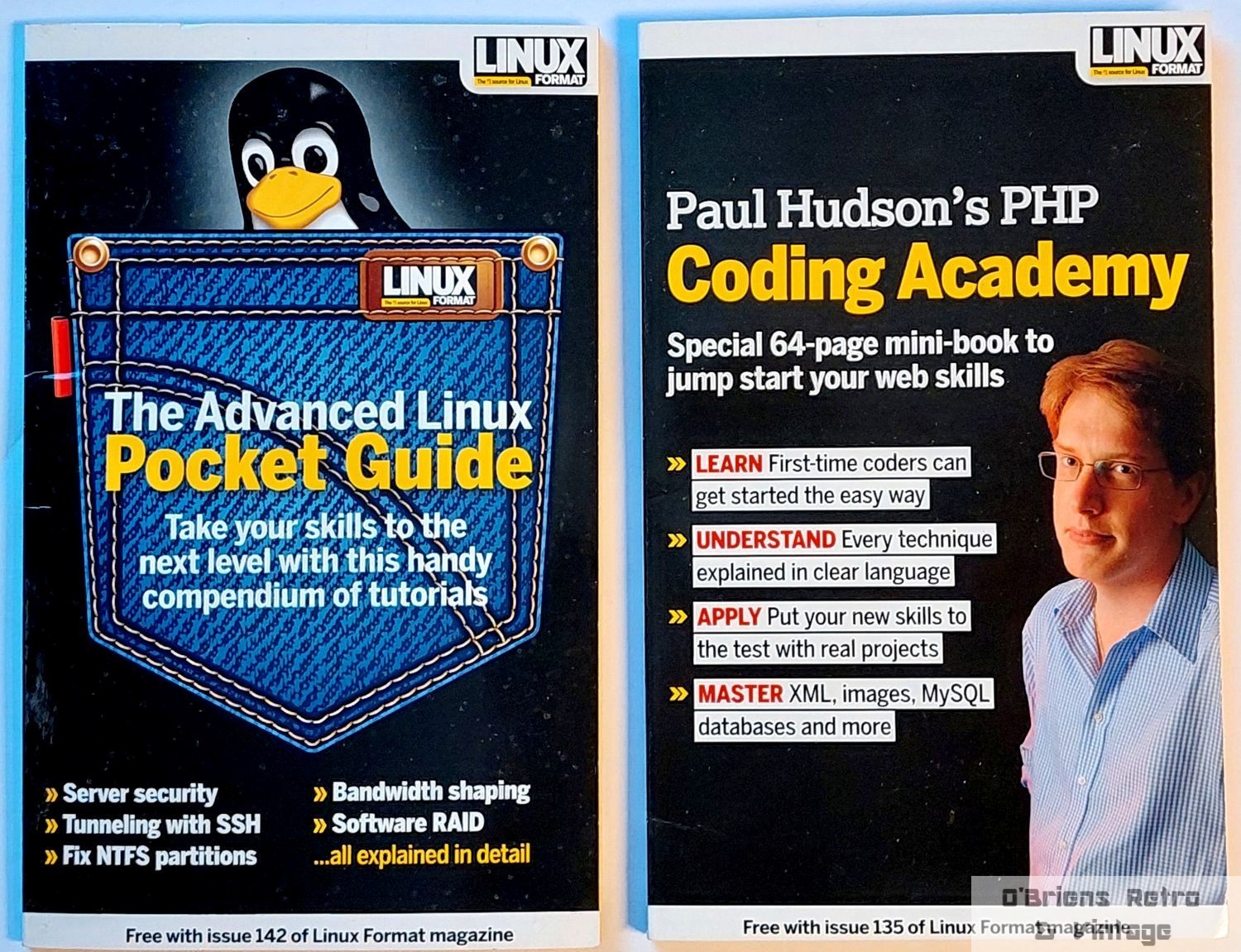 2 x Books from Linux Format - Coding Academy & Pocket Guide - 2010 & 2011