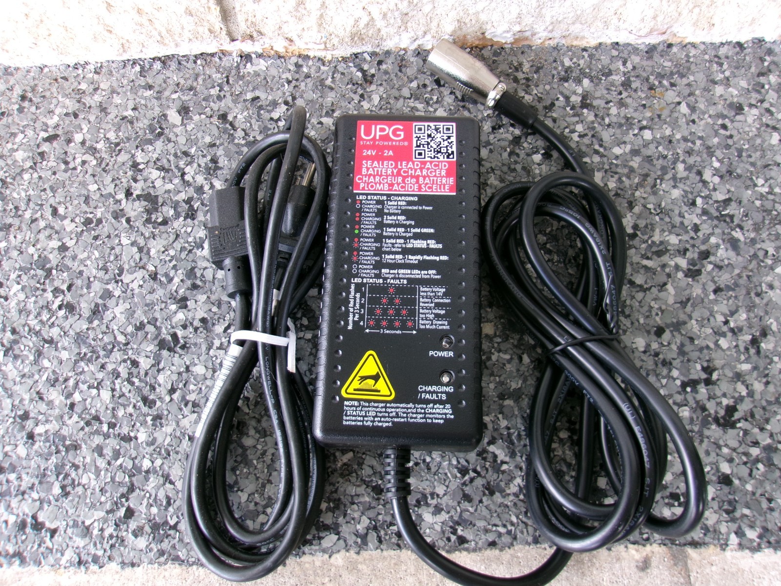 UPG Sealed Lead Acid Battery Charger 24V-2A # 6207