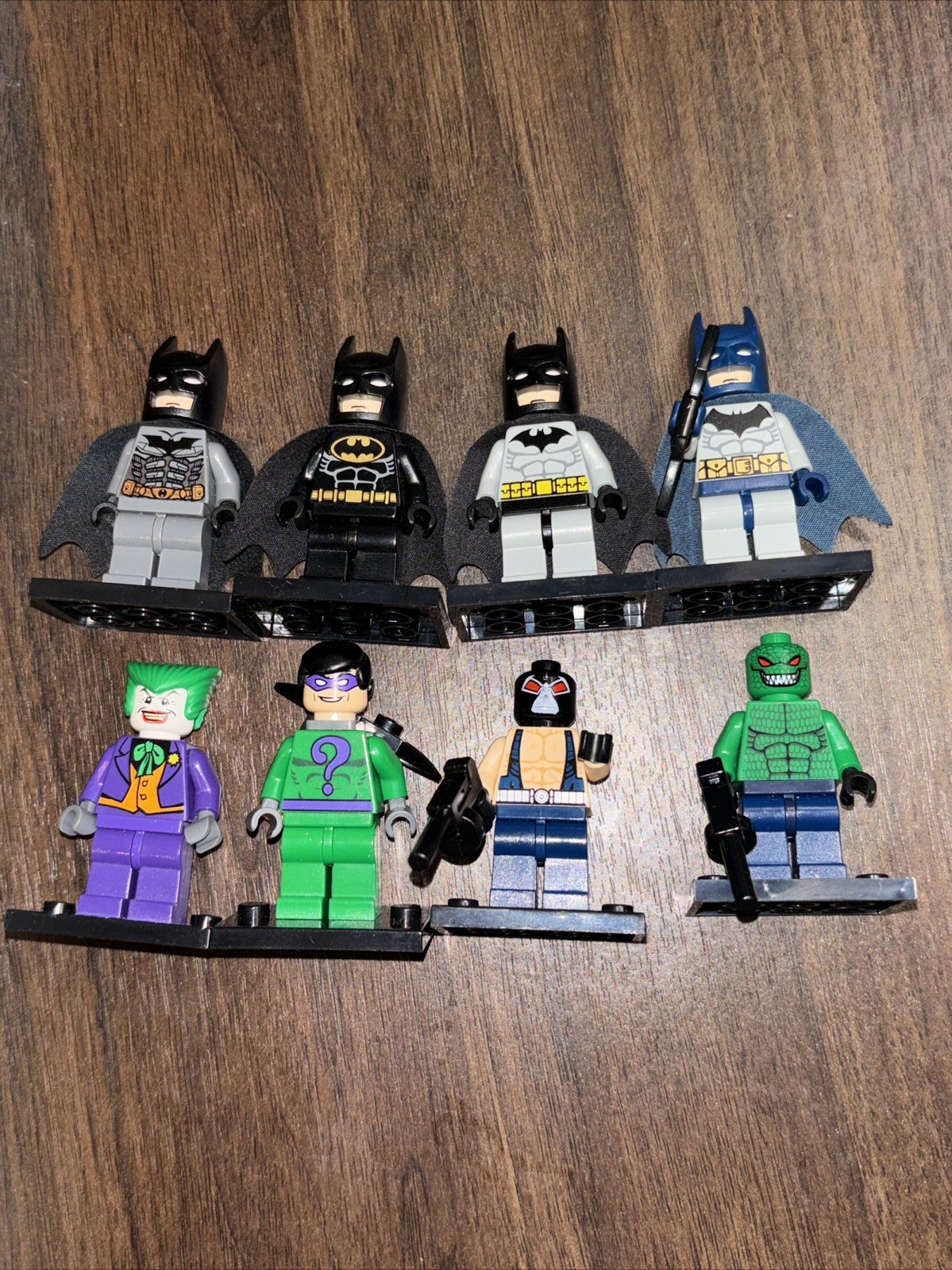 Lego Batman 2006 Lot Bane Killer Croc Joker Batman Riddler Vintage