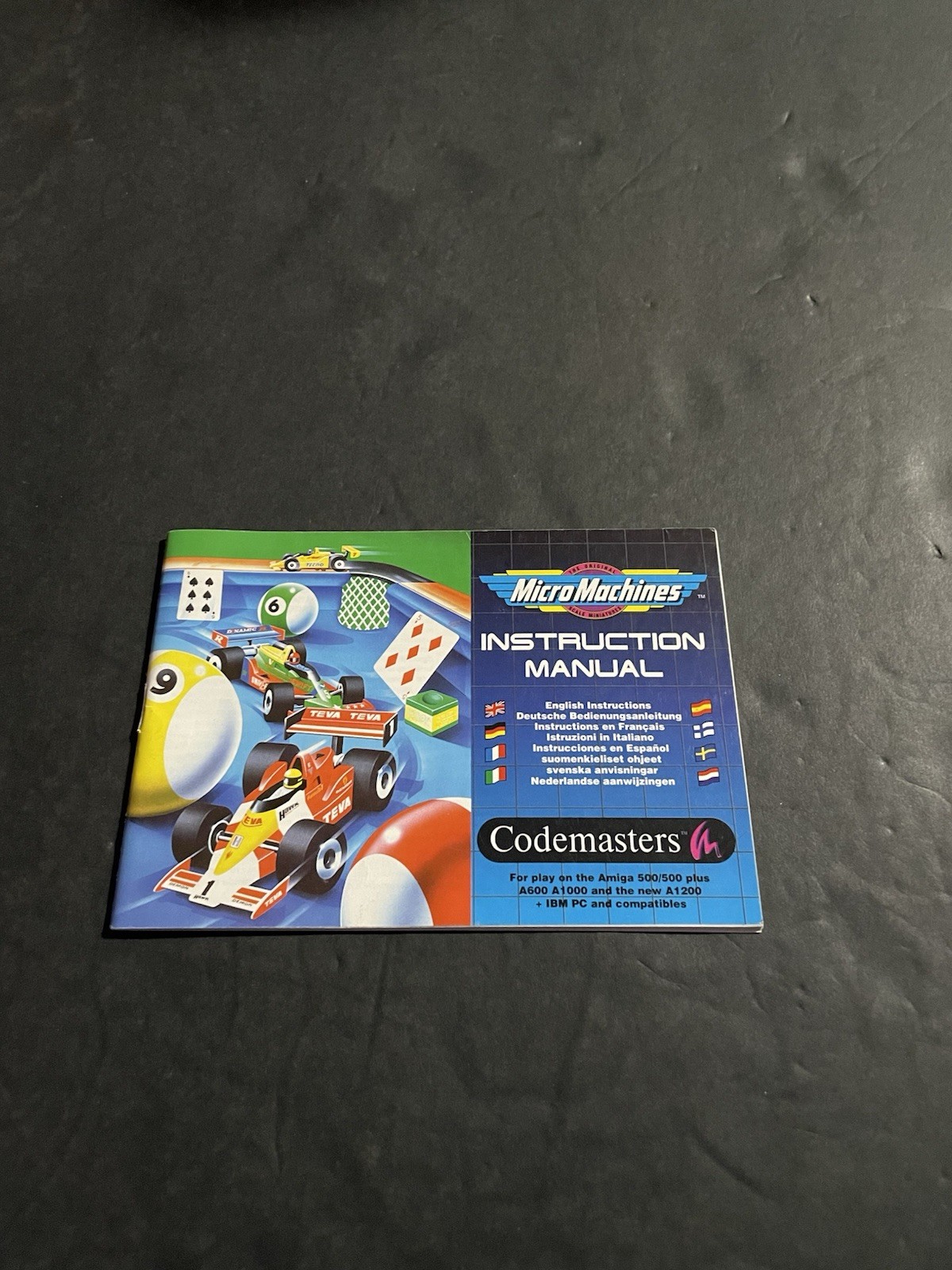 Micro machines amiga Manual only