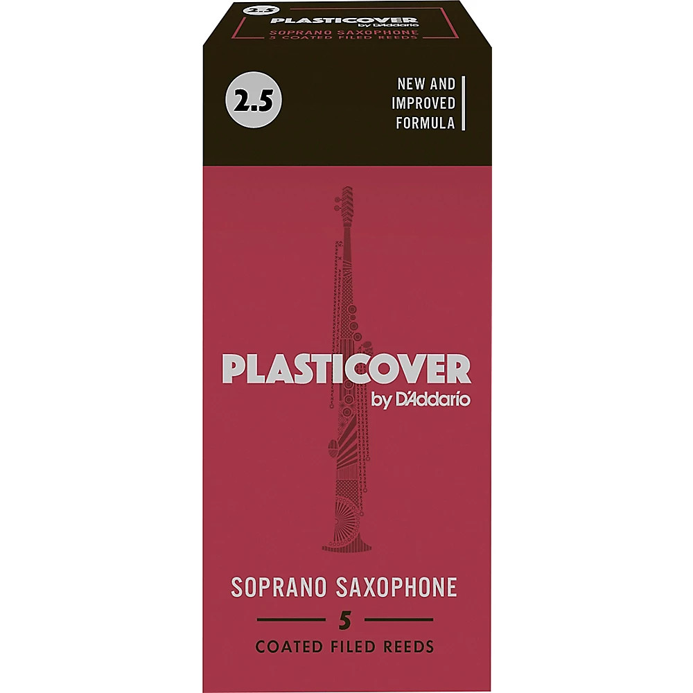 Rico Plasticover Soprano Saxophone Reeds Strength 2.5 Box of 5