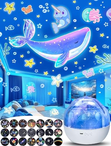 Night Light for Kids + 21 Sets of Films, Kids Night Light Projector for 