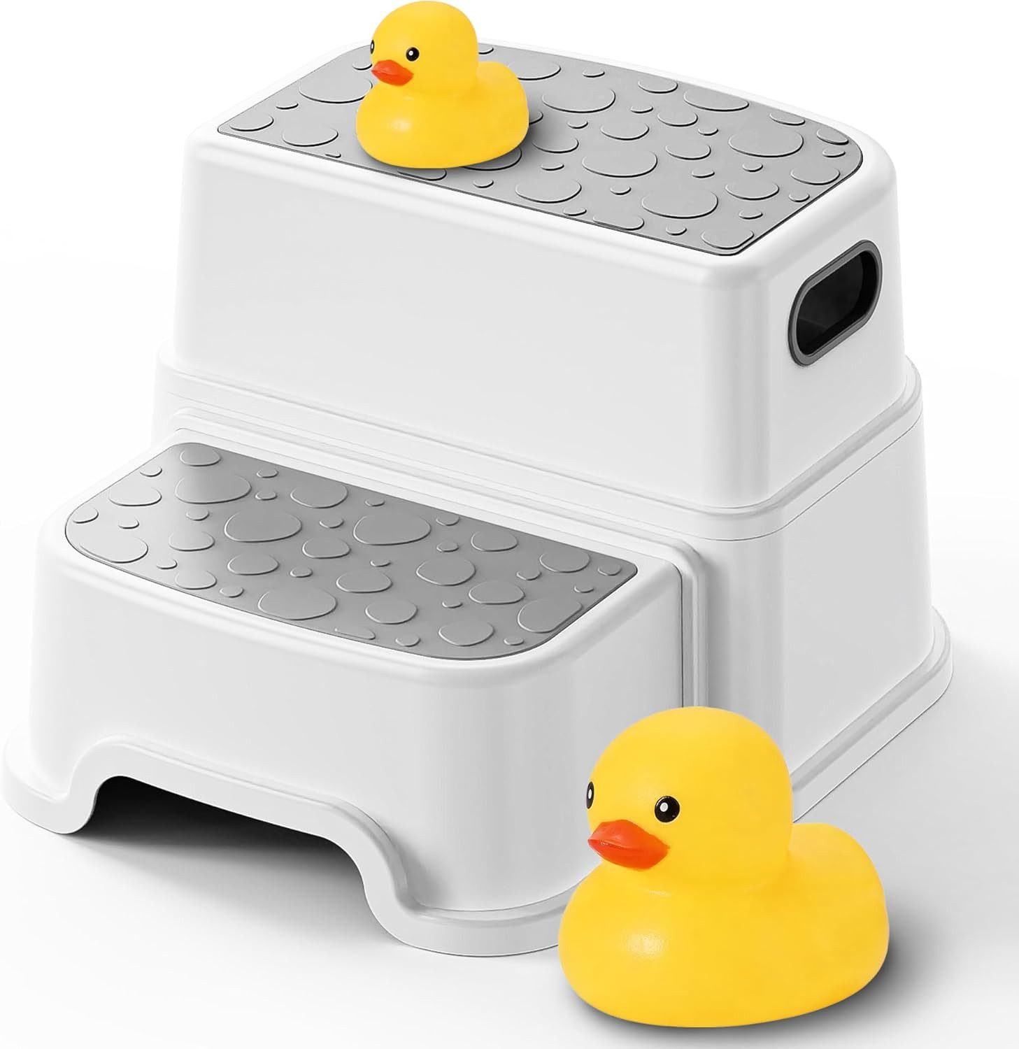 Toddler Step Stool for Potty Training, Bathroom Sink & Toilet - 2 Step Kids Poop