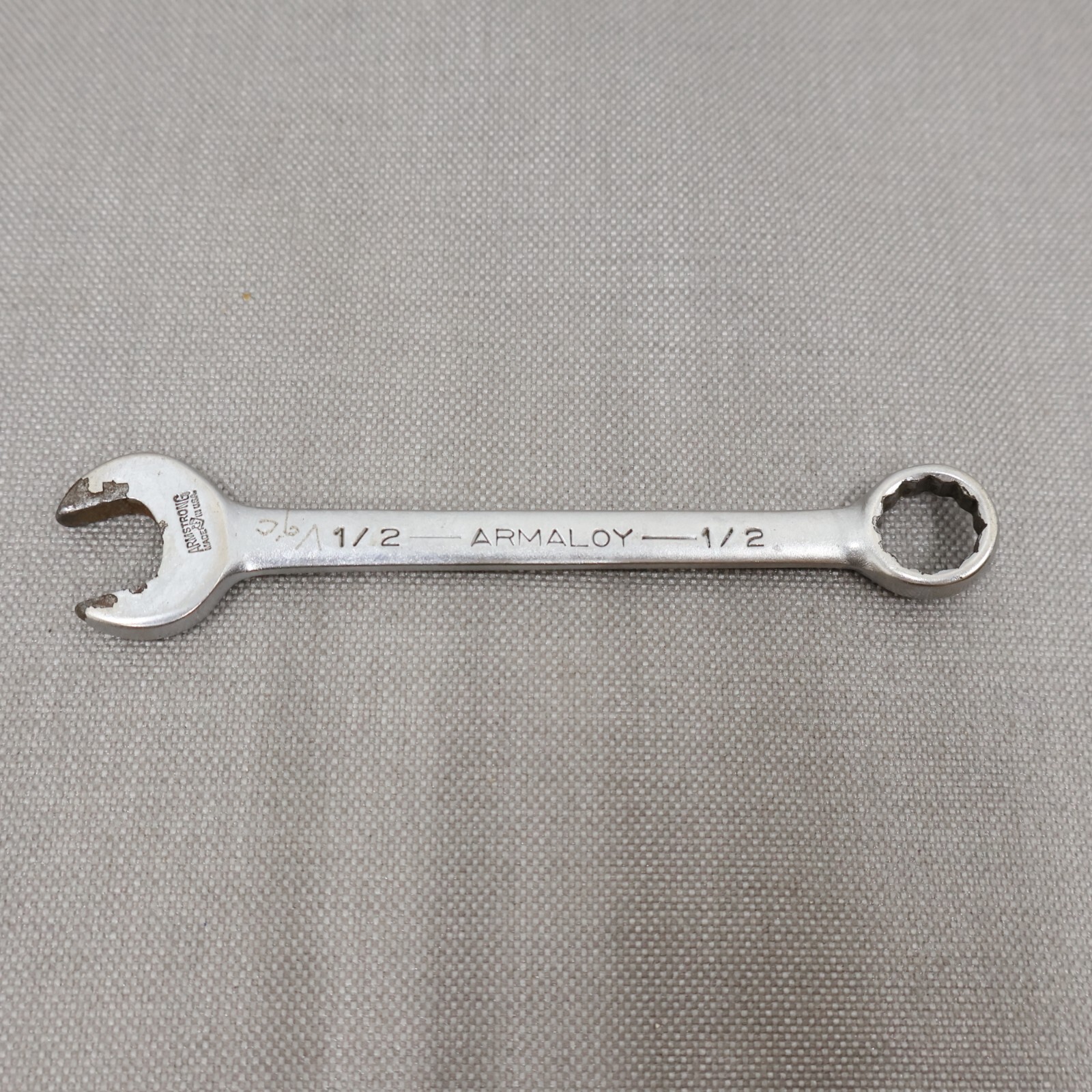 Vintage Armstrong Tools 1/2"  Combination Wrench 12 Point ARMALOY USA No 1162