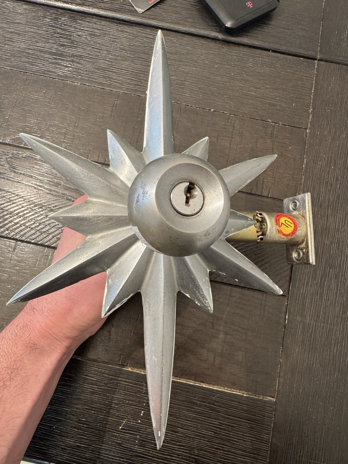 Atomic Starburst Astra Schlage Door Knob 298 Escutcheon Star Mid Century Modern