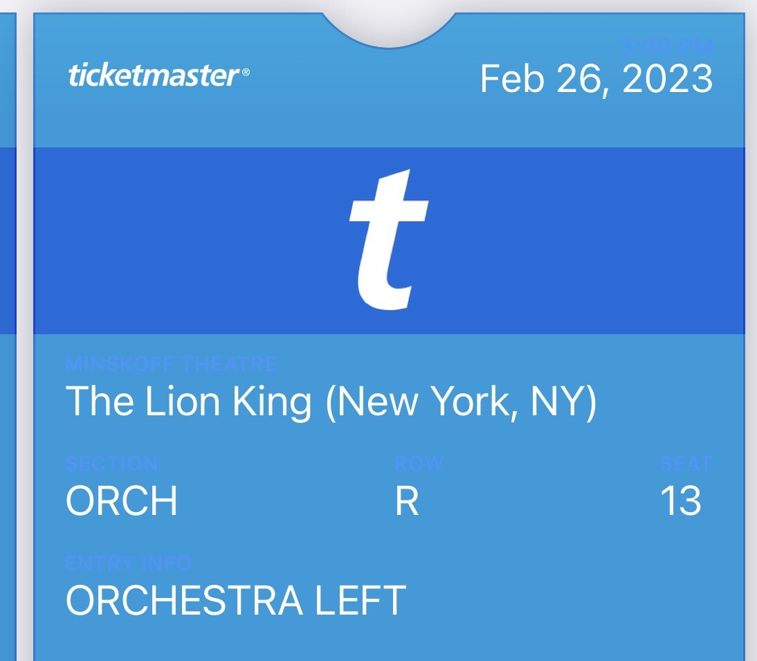 lion king musical tickets