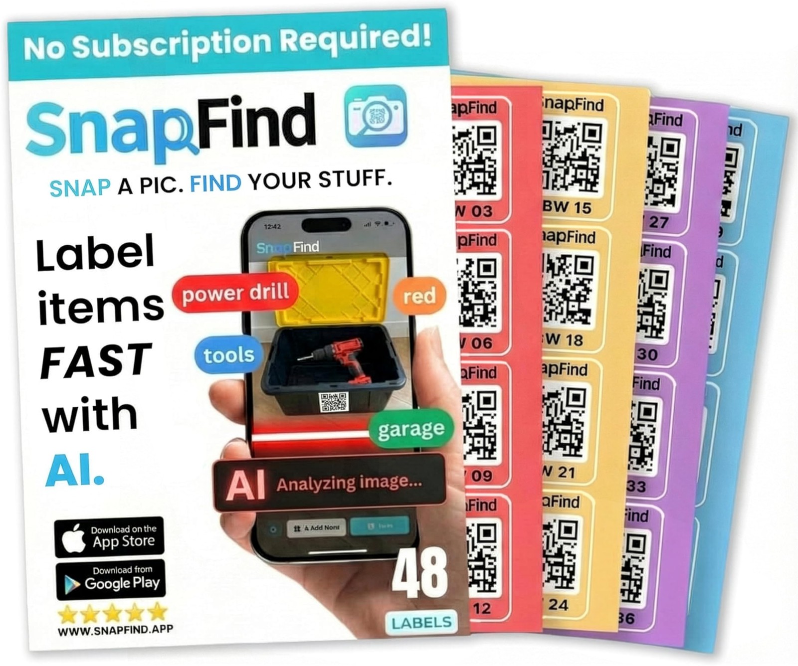 Smart QR Code Labels – AI AutoLabeling, No Typing Storage Bins & Moving Conta...